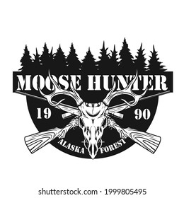 Moose Hunter Logo
This design are suitable for printing on t-shirts or other and used in hunting events or something like that