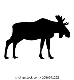 Moose icon black color