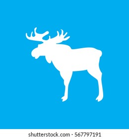 moose icon illustration isolated vector sign symbol