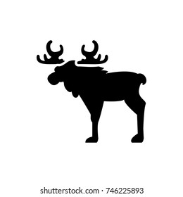 moose icon illustration isolated vector sign symbol