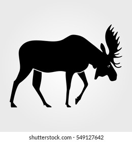 Moose icon on a white background