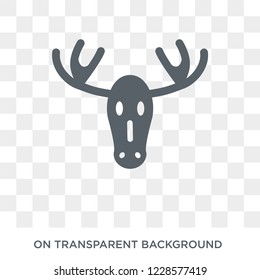 Moose icon. Trendy flat vector Moose icon on transparent background from animals collection. 