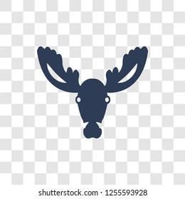 Moose icon. Trendy Moose logo concept on transparent background from animals  collection