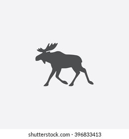 Moose Icon Vector. 