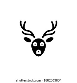 Moose icon in vector. Logotype