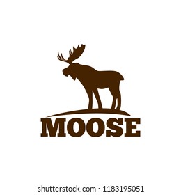 Moose Logo Design Stock Vector (Royalty Free) 1183195051 | Shutterstock