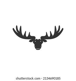 Moose logo design icon vector