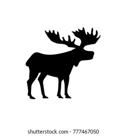moose  logo design template vector illustration