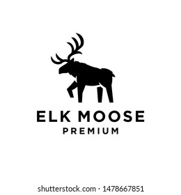 Moose Logo Elk Deer Vector Icon Design 