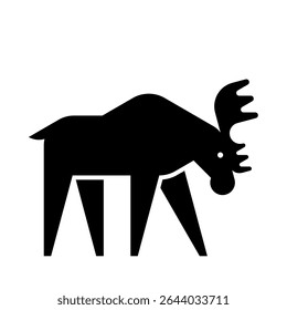 Moose Logo. Icon design. Template elements