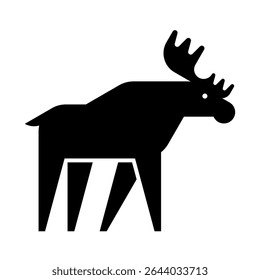 Moose Logo. Icon design. Template elements