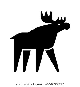 Logotipo Moose. Design de ícones. Elementos do modelo