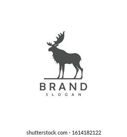 Moose Logo Template vector Illustration