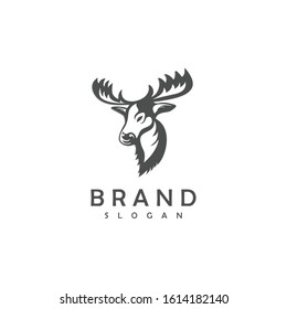 Moose Logo Template vector Illustration