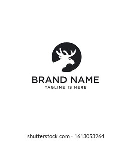 moose logo vector icon illustration template