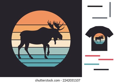 Moose lover t shirt design