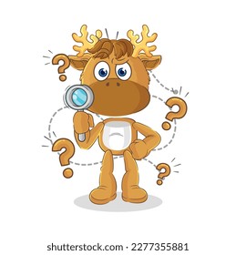 the moose searching illustration. character vector