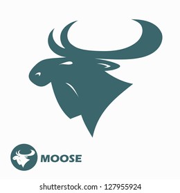Moose sign - vector illustration