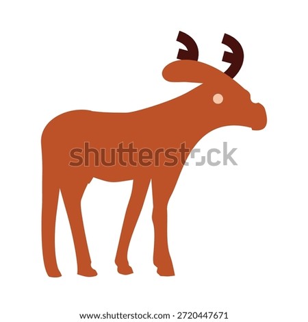 Moose smart trendy colorful vector superb design useful Illustration colorful background.eps
