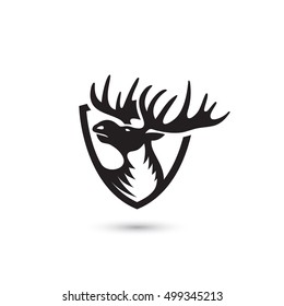 Moose symbol - vector illustration

