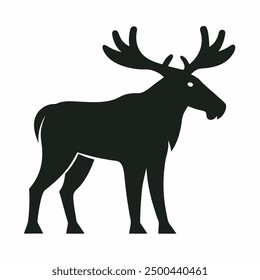 A Moose vector art illustration