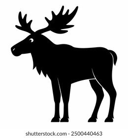 A Moose vector art illustration