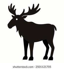 A Moose vector art illustration