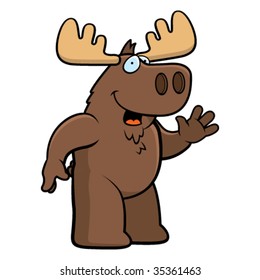 Moose Waving