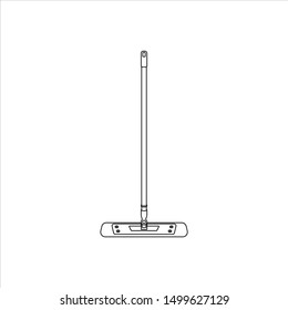 Mop and broom for cleaning