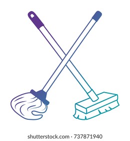mop and brush icon