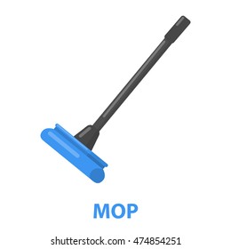 Mop cartoon icon. Illustration for web and mobile design.
