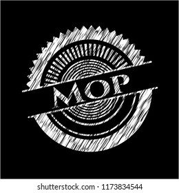 Mop chalk emblem