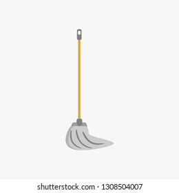 mop cleaning housework tool hygiene  on a white background.Vector illustration