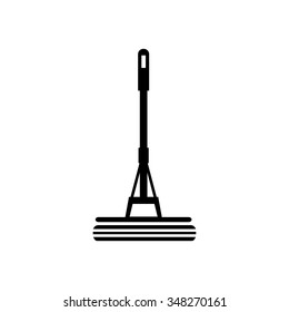 Mop cleaning icon
