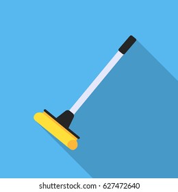 Mop flat icon. Illustration for web and mobile design.
