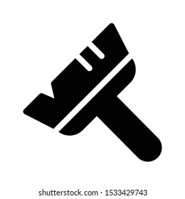 mop glyph flat vector icon