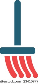 Mop Glyph Two Color Icon For Personal And Commercial Use.
