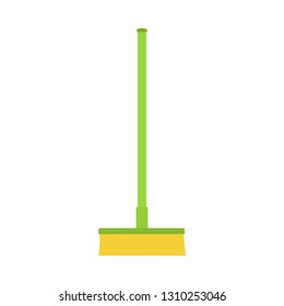 Mop. Mop Green Color. Mop Cleaning Housework Tool Hygiene. Vector Illustration. EPS 10.