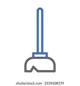 Mop icon for cleaning, hygiene, and sanitation. Concept of cleanliness and housekeeping.