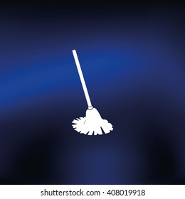 Mop icon. Floor cleaning object.