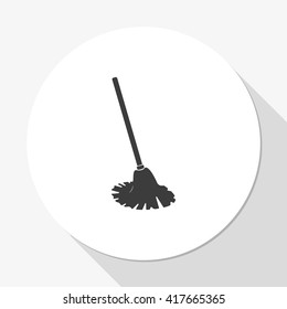 Mop Icon. Floor Cleaning Object.