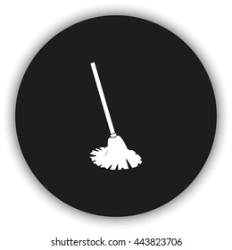 Mop icon. Floor cleaning object.