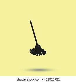 Mop icon. Floor cleaning object.