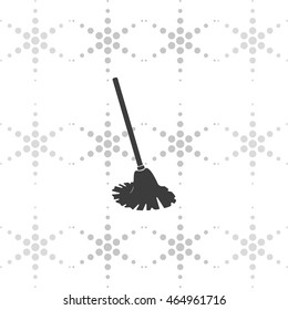 Mop icon. Floor cleaning object.