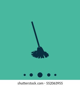 Mop icon. Floor cleaning object.