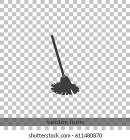 Mop icon. Floor cleaning object.
