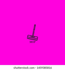 mop icon sign signifier vector