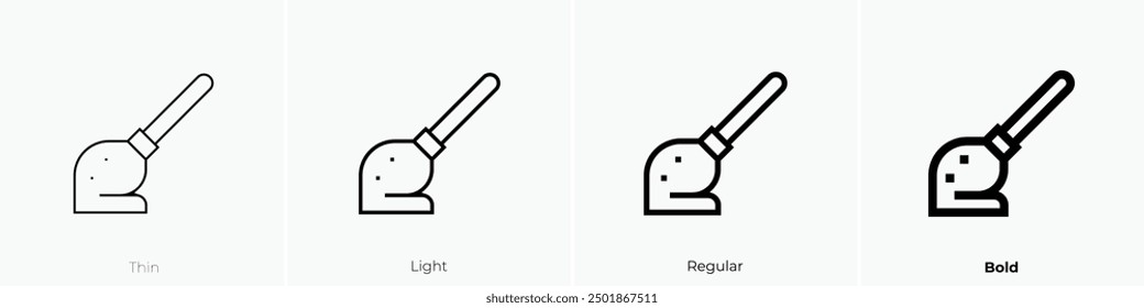 mop icon. Thin, Light Regular And Bold style design isolated on white background