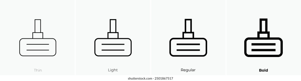 mop icon. Thin, Light Regular And Bold style design isolated on white background