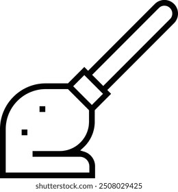 mop icon. Thin linear style design isolated on white background